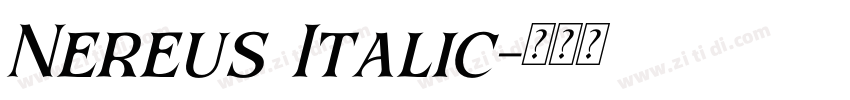 Nereus Italic字体转换